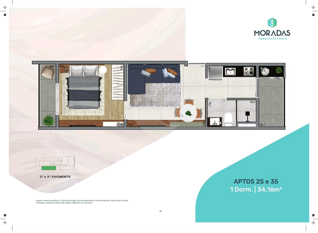 Apartamentos Studio, 1 e 2 dormitórios Jardim São Paulo