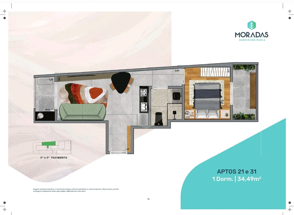 Apartamentos Studio, 1 e 2 dormitórios Jardim São Paulo