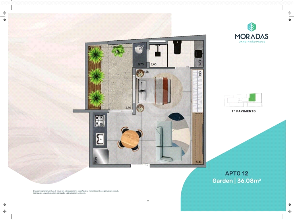 Apartamentos Studio, 1 e 2 dormitórios Jardim São Paulo
