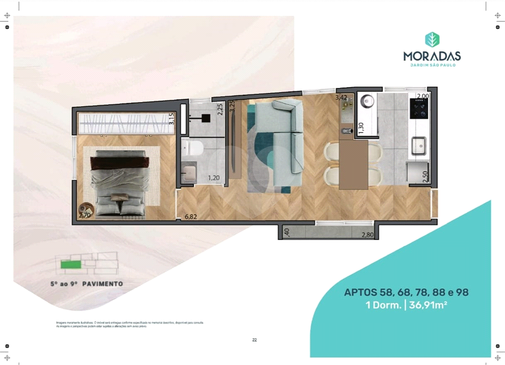 Apartamentos Studio, 1 e 2 dormitórios Jardim São Paulo