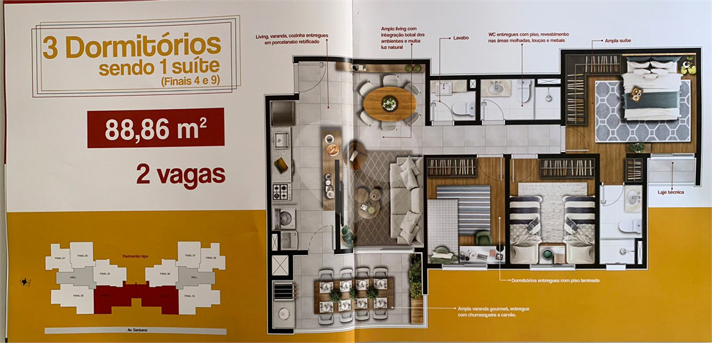 Apartamento à venda com 3 quartos, 88m² - Foto 5