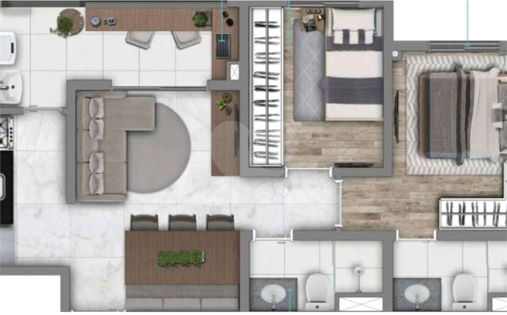 Apartamento à venda com 3 quartos, 53m² - Foto 2