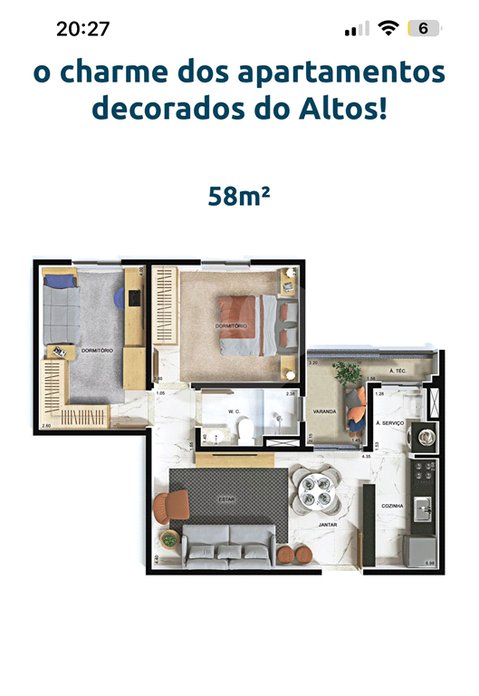 Apartamento à venda com 2 quartos, 58m² - Foto 15