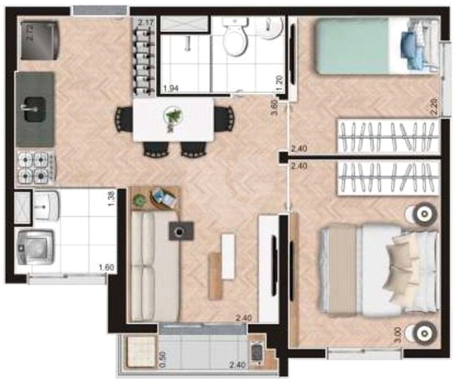 Apartamento à venda com 2 quartos, 39m² - Foto 21