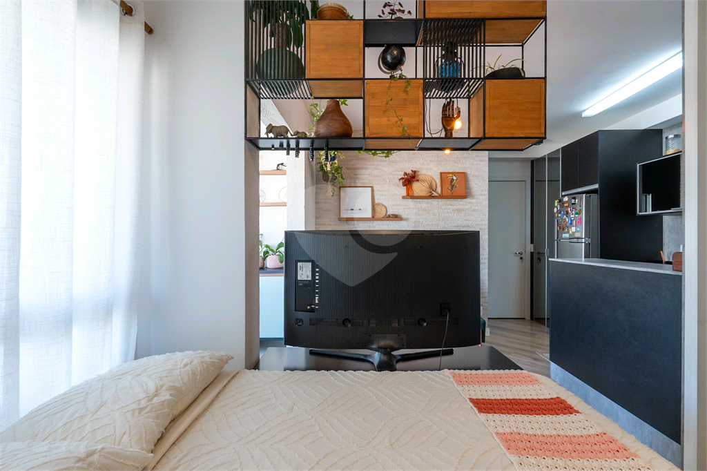 O Studio com 36 m2 com 1 dormitório e vaga de garagem.