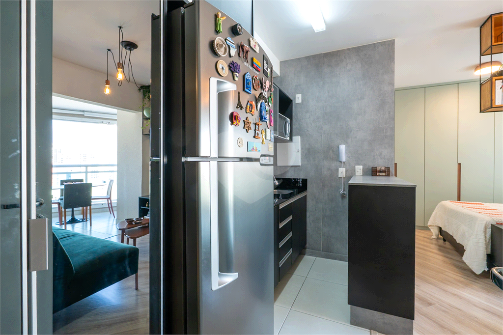 O Studio com 36 m2 com 1 dormitório e vaga de garagem.
