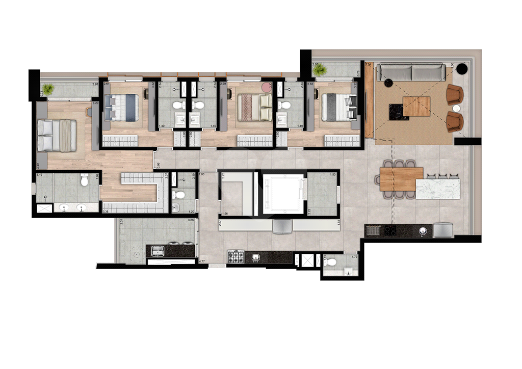 APARTAMENTO DE 205m² COM 4 SUÍTES – LANÇAMENTO EXCLUSIVO NA VILA MADALENA