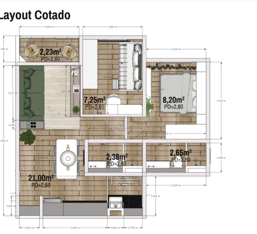 Apartamento, 2 quartos, 50 m² - Foto 1