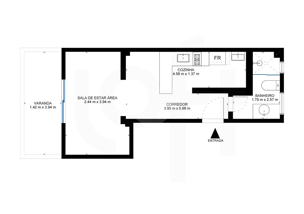 VILA BUARQUE - 1 DORMITÓRIO COM 46 M²