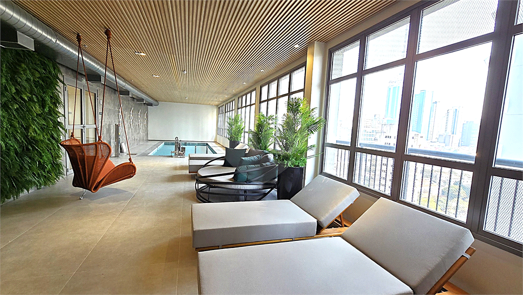 Apartamento Studio para venda mobiliado com lazer completo no Paraíso.