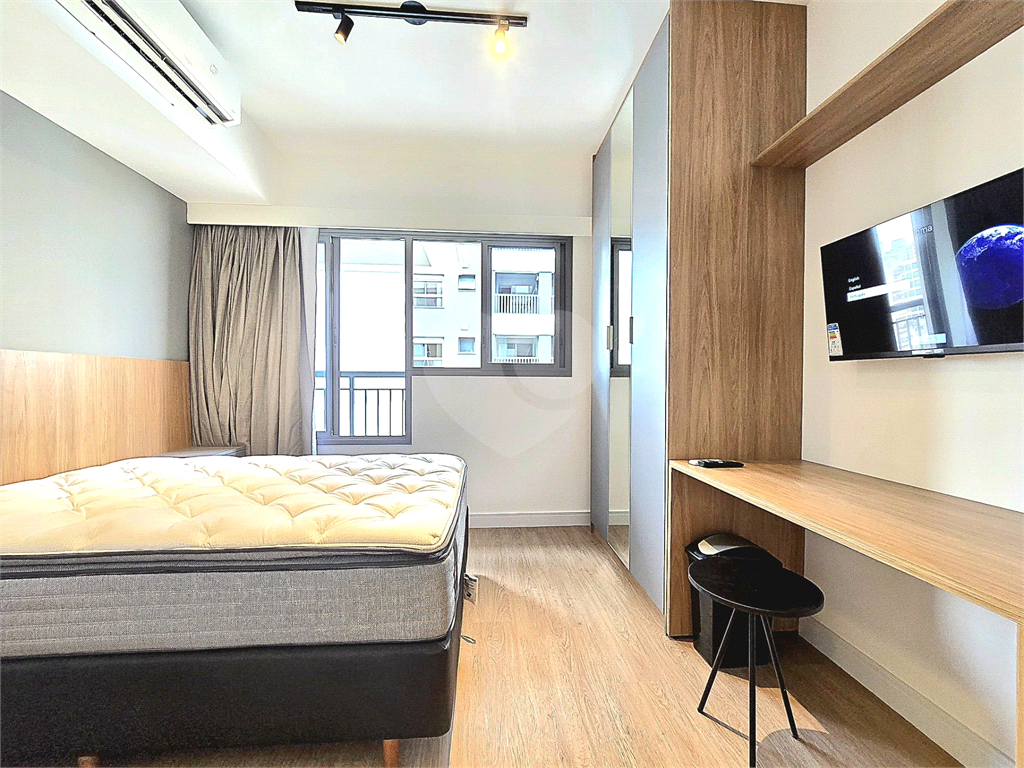 Apartamento Studio para venda mobiliado com lazer completo no Paraíso.