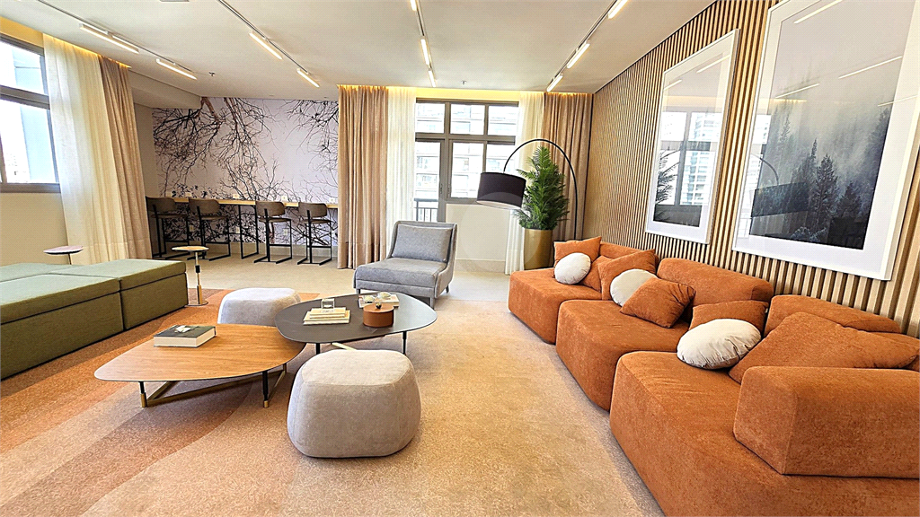 Apartamento Studio para venda mobiliado com lazer completo no Paraíso.