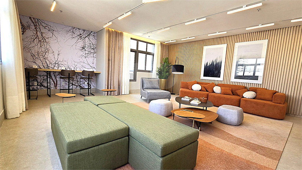 Apartamento Studio para venda mobiliado com lazer completo no Paraíso.