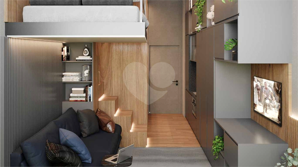 Studio Compacto de 26 m² no Paraíso: Conforto Inteligente para Viver ou Investir