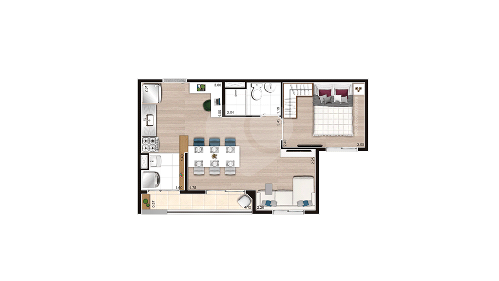 Apartamento, 2 quartos, 45 m² - Foto 19