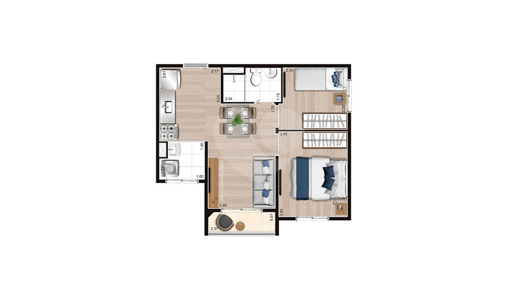 Apartamento, 2 quartos, 45 m² - Foto 18