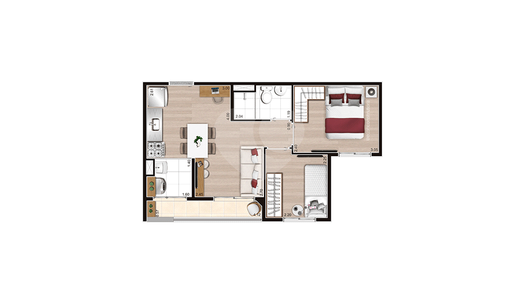 Apartamento, 2 quartos, 45 m² - Foto 21