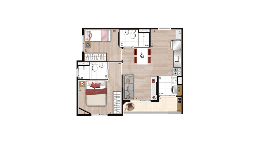 Apartamento, 2 quartos, 45 m² - Foto 20