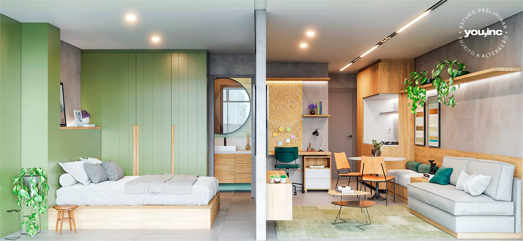 Studio de 24m² – Praticidade e Alto Padrão em Projeto Único