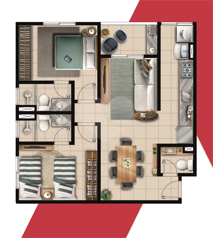 Apartamento, 2 quartos, 69 m² - Foto 11