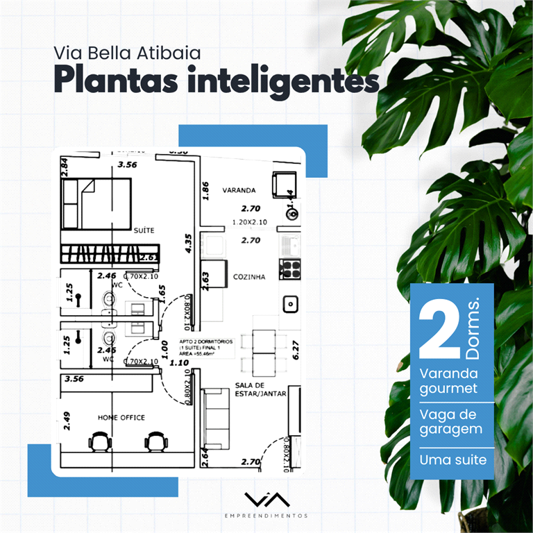 Apartamento, 2 quartos, 52 m² - Foto 9