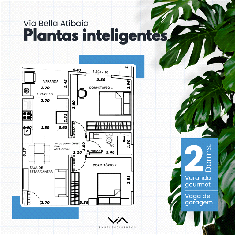 Apartamento, 2 quartos, 52 m² - Foto 8