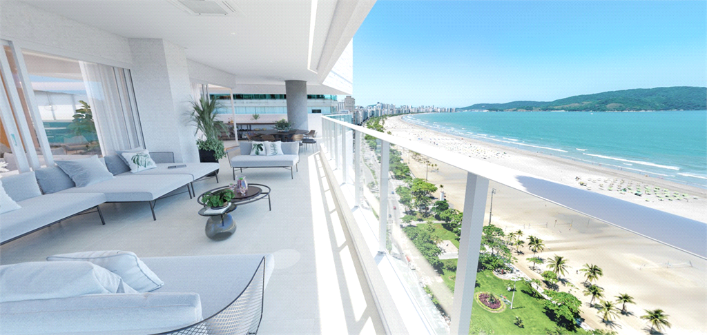 Lançamento de apartamentos no GONZAGA em Santos com 3 ou 4 suítes, 3 ou 4 vagas, varanda gourmet e vista para o mar