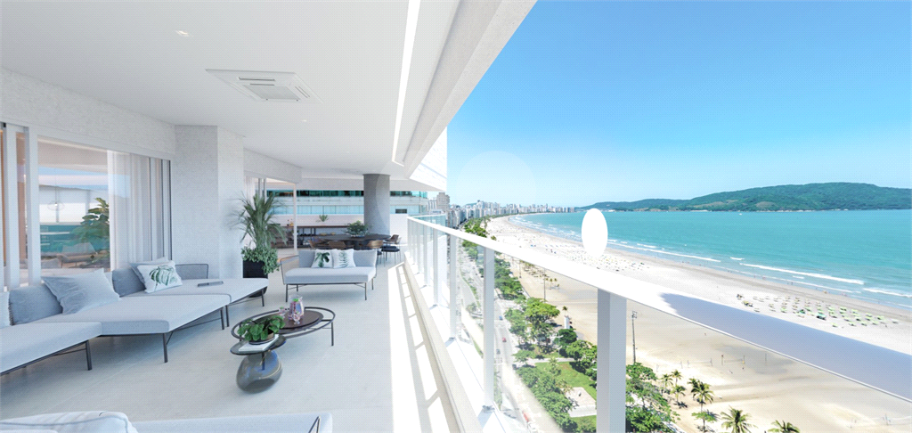 Lançamento de apartamentos no GONZAGA em Santos com 3 ou 4 suítes, 3 ou 4 vagas, varanda gourmet e vista para o mar