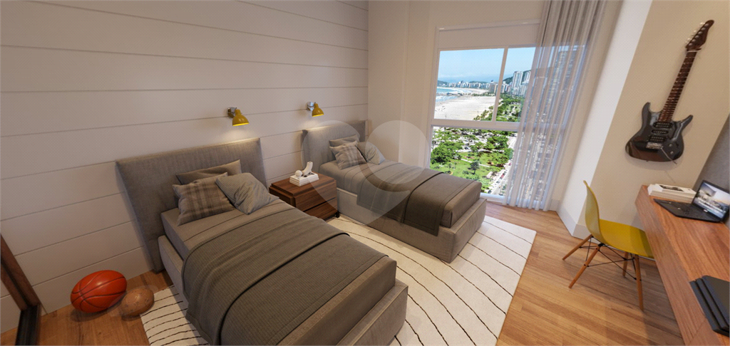 Lançamento de apartamentos no GONZAGA em Santos com 3 ou 4 suítes, 3 ou 4 vagas, varanda gourmet e vista para o mar