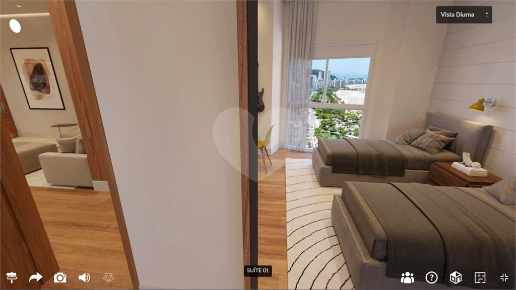 Lançamento de apartamentos no GONZAGA em Santos com 3 ou 4 suítes, 3 ou 4 vagas, varanda gourmet e vista para o marv