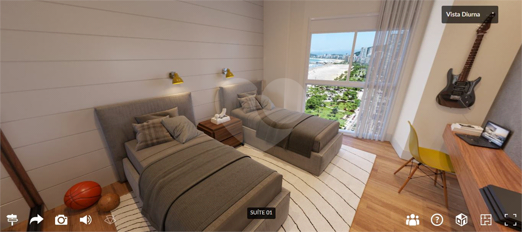 Lançamento de apartamentos no GONZAGA em Santos com 3 ou 4 suítes, 3 ou 4 vagas, varanda gourmet e vista para o mar