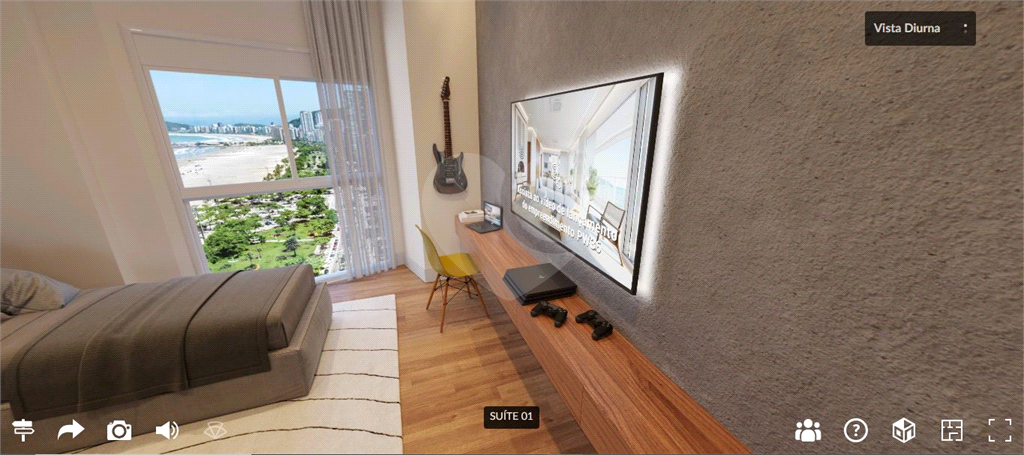 Lançamento de apartamentos em Santos com 4 suítes, 3 ou 4 vagas varanda gourmet e vista para o mar