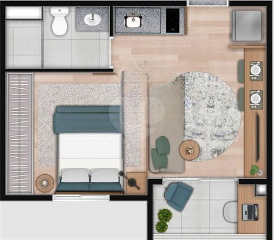 APARTAMENTO STUDIO A VENDA EM PERDIZES