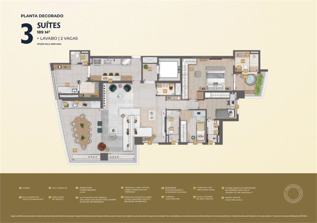 ?? Apartamento à Venda em Obras no Condomínio Reserva Flamboyant – Jardim das Perdizes | 157m² a 377m² | Entrega Julho de 2027 – Tecnisa