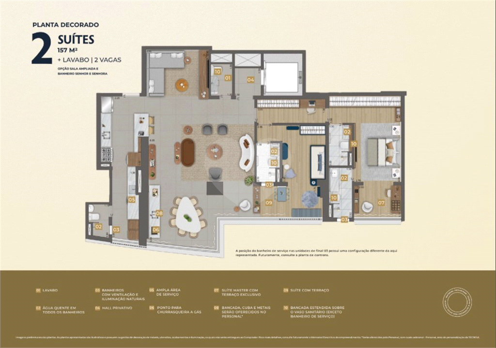 ?? Apartamento à Venda em Obras no Condomínio Reserva Flamboyant – Jardim das Perdizes | 157m² a 377m² | Entrega Julho de 2027 – Tecnisa