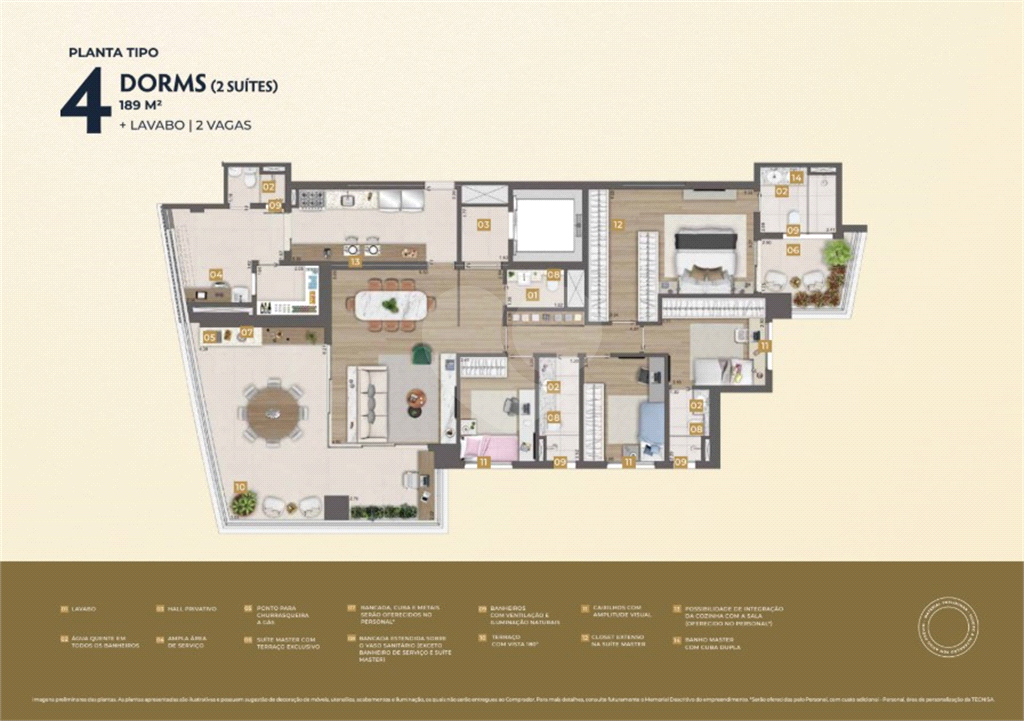 ?? Apartamento à Venda em Obras no Condomínio Reserva Flamboyant – Jardim das Perdizes | 157m² a 377m² | Entrega Julho de 2027 – Tecnisa