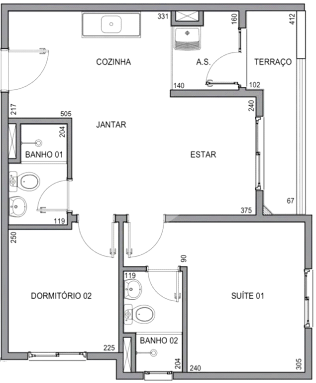Apartamento, 2 quartos, 45 m² - Foto 9
