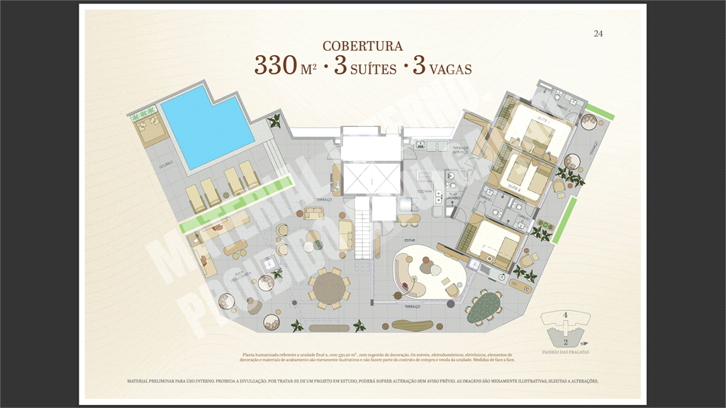 Apartamento Alto padrão Riviera de São Lourenço - 4 suítes / 2 vagas -lançamento!