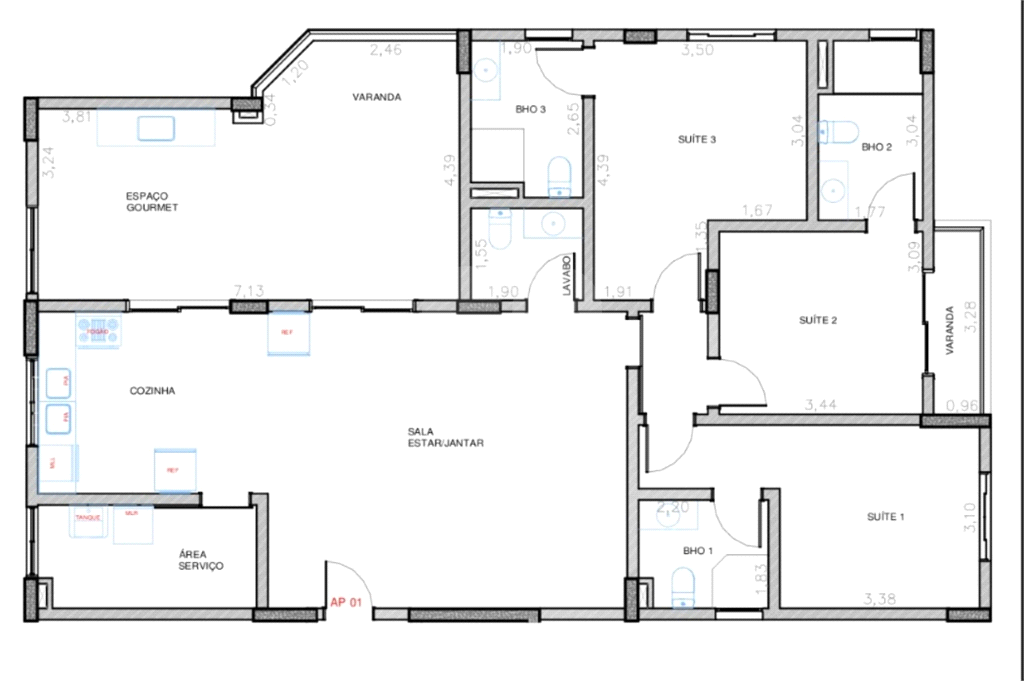 Apartamento 3 suítes, novo, cidade de Socorro