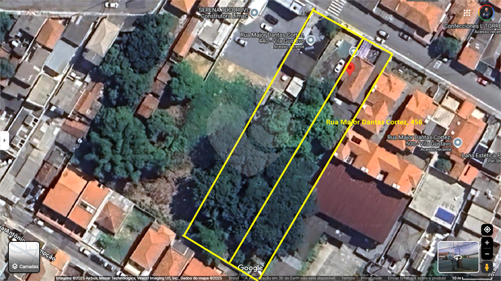 Terreno perto do metrô Tucuruvi com 886m² e área total de 2.656m²