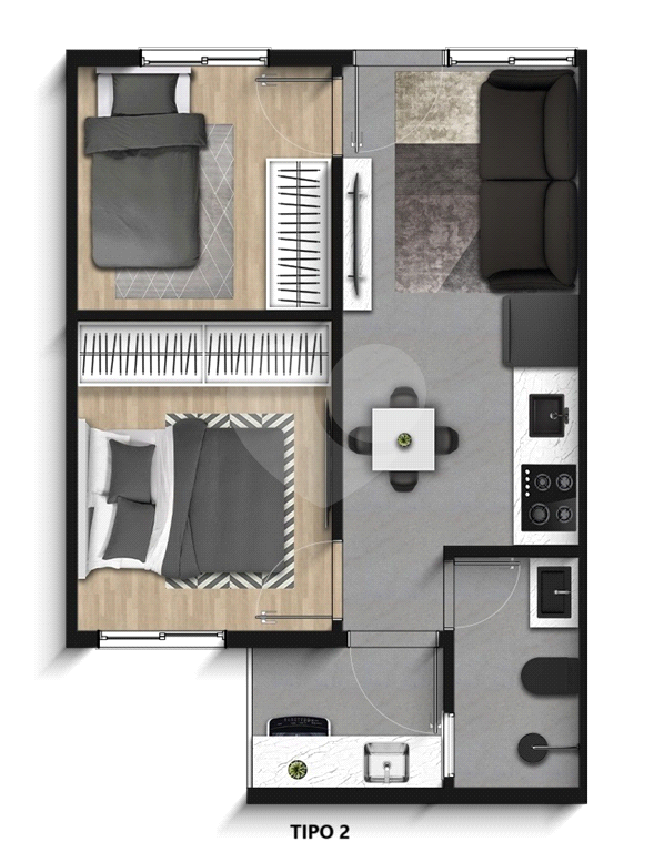 Apartamento 31,75m² à Venda - 2 Dormitórios - São Miguel Paulista - SP