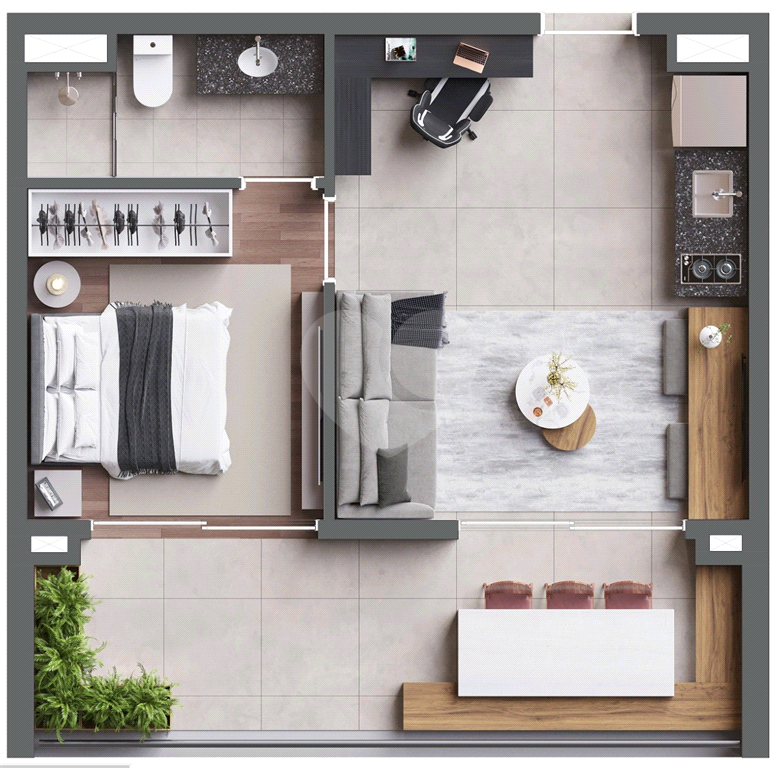 VILA CLEMENTINO - APARTAMENTO DE 1 DORMITÓRIO DE 46,12M²