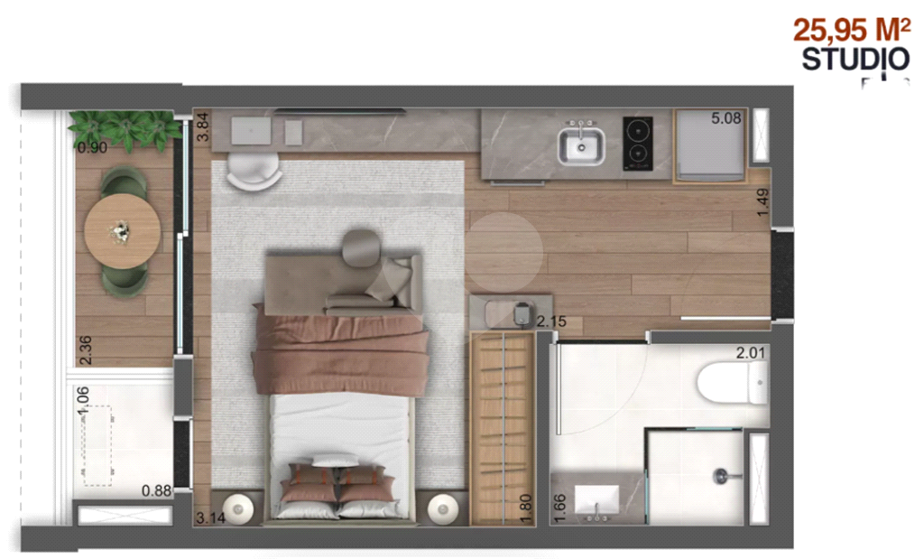 ESTÚDIO EM VILA CLEMENTINO - INVESTIMENTO SEGURO 