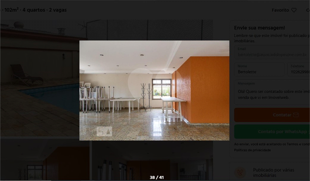 Apartamento Mooca venda 3 dormitórios 1 suíte Sacada 1 vaga Mobiliado 