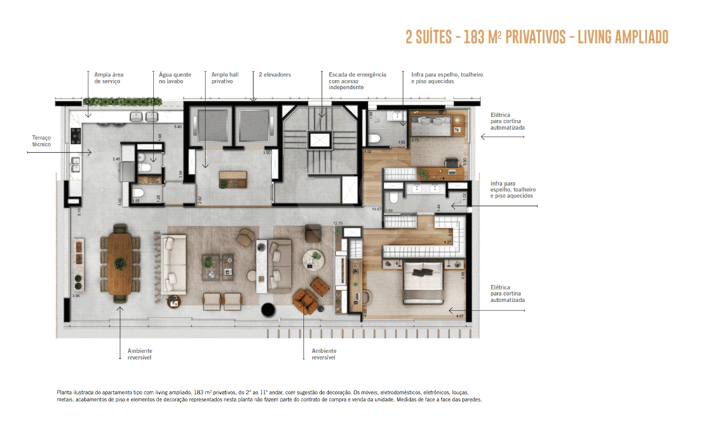 Apartamento 3 suítes à venda – 183 m² – Vila Nova Conceição – São Paulo