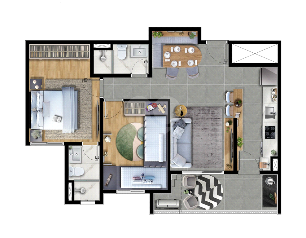 Apartamento, 2 quartos, 68 m² - Foto 4