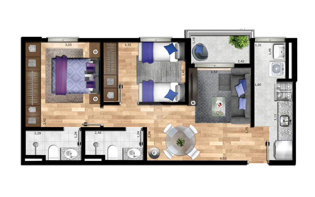Apartamento Novo à Venda – Parada Inglesa