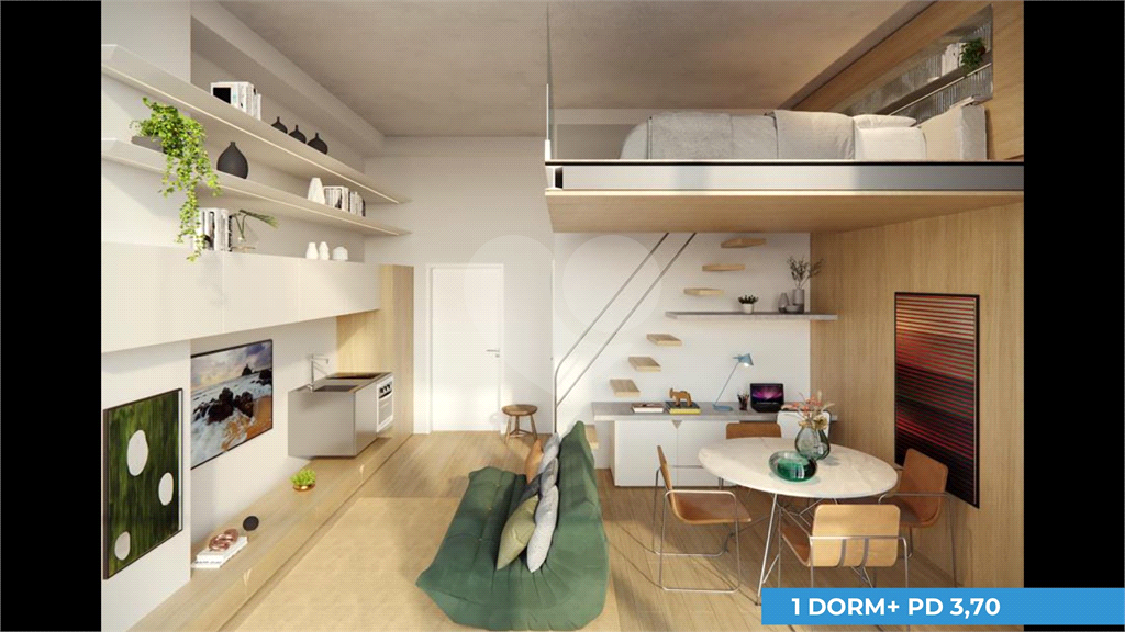Studio 25 m² – Barô Higienópolis by You, inc | São Paulo – SP