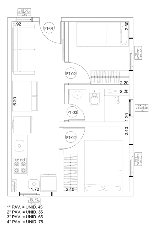 APARTAMENTO em CASA VERDE