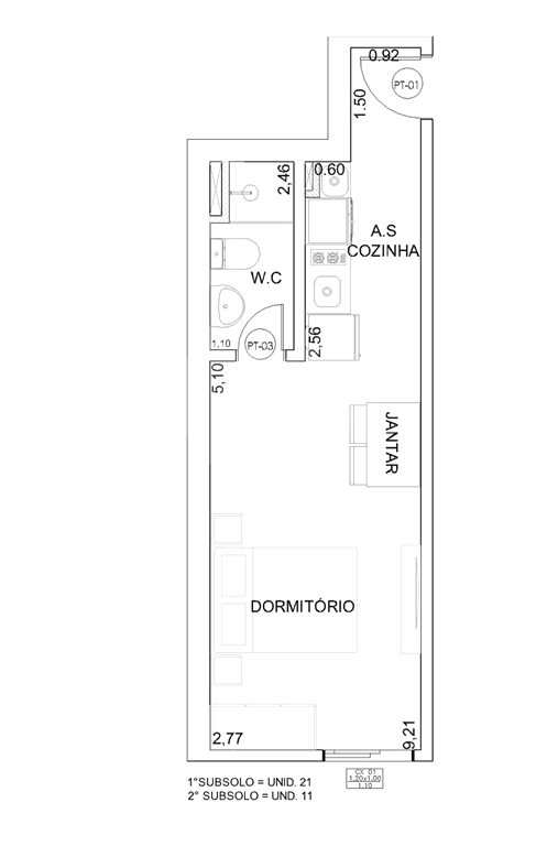 APARTAMENTO em CASA VERDE